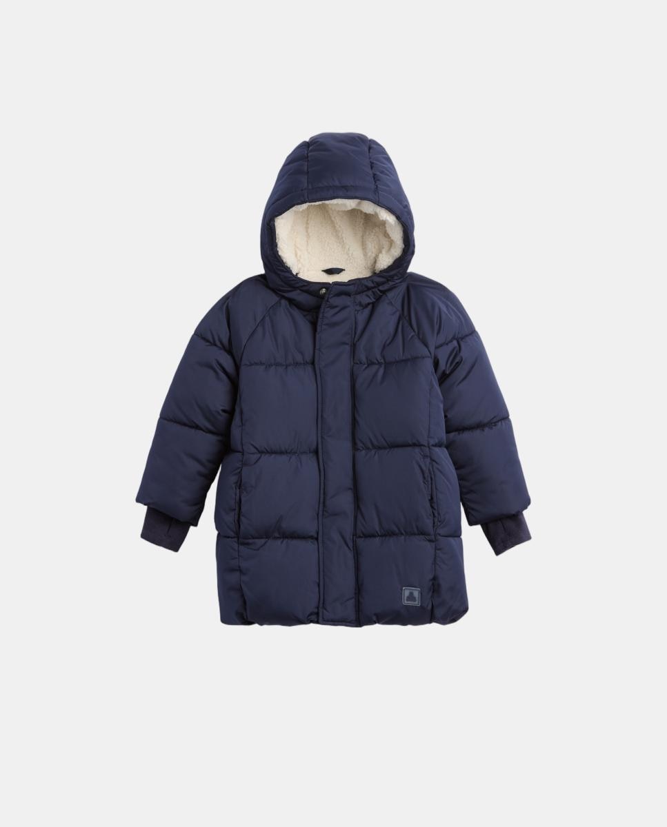 Imagen 1 de Abrigo de niño acolchado grueso con forro de sherpa. - Gap - Azul marino Azul marino