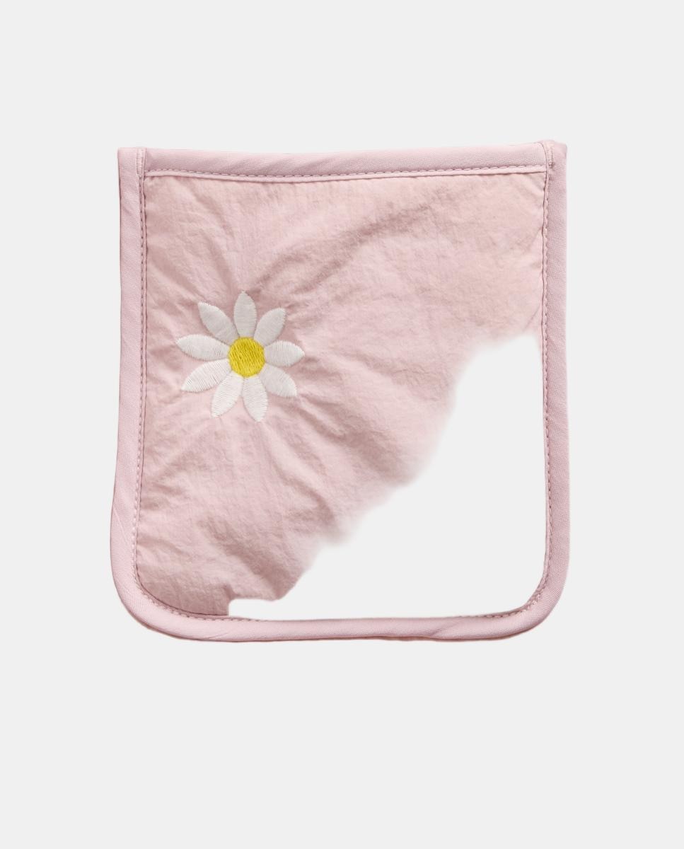 Casaco Acolchoado de Bebé com Bordado Floral Gap Rosa-4