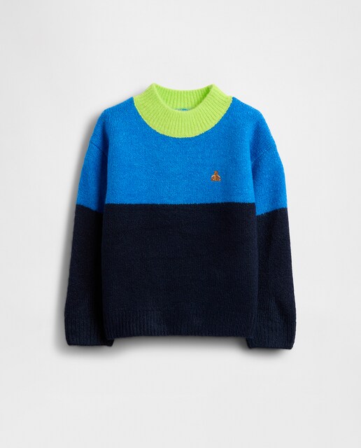 Imagem 0 de Camisola Color Block para Bebés e Crianças Pequenas com Gola Alta