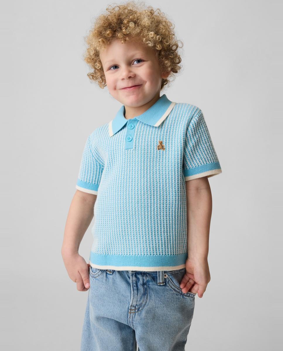 Imagem 0 de Camisola de Malha de Algodão Suave de Bebé com Colarinho de Polo
