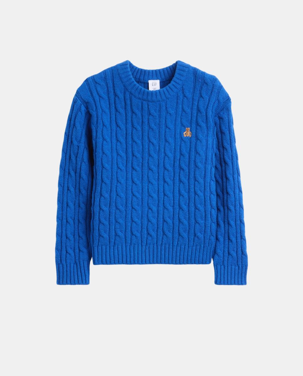 Jersey de niño básico tricot fantasía - Gap - Azul royal Azul royal-3