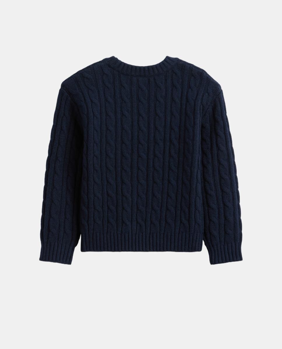 Jersey de niño básico tricot fantasía - Gap - Azul marino Azul marino-4