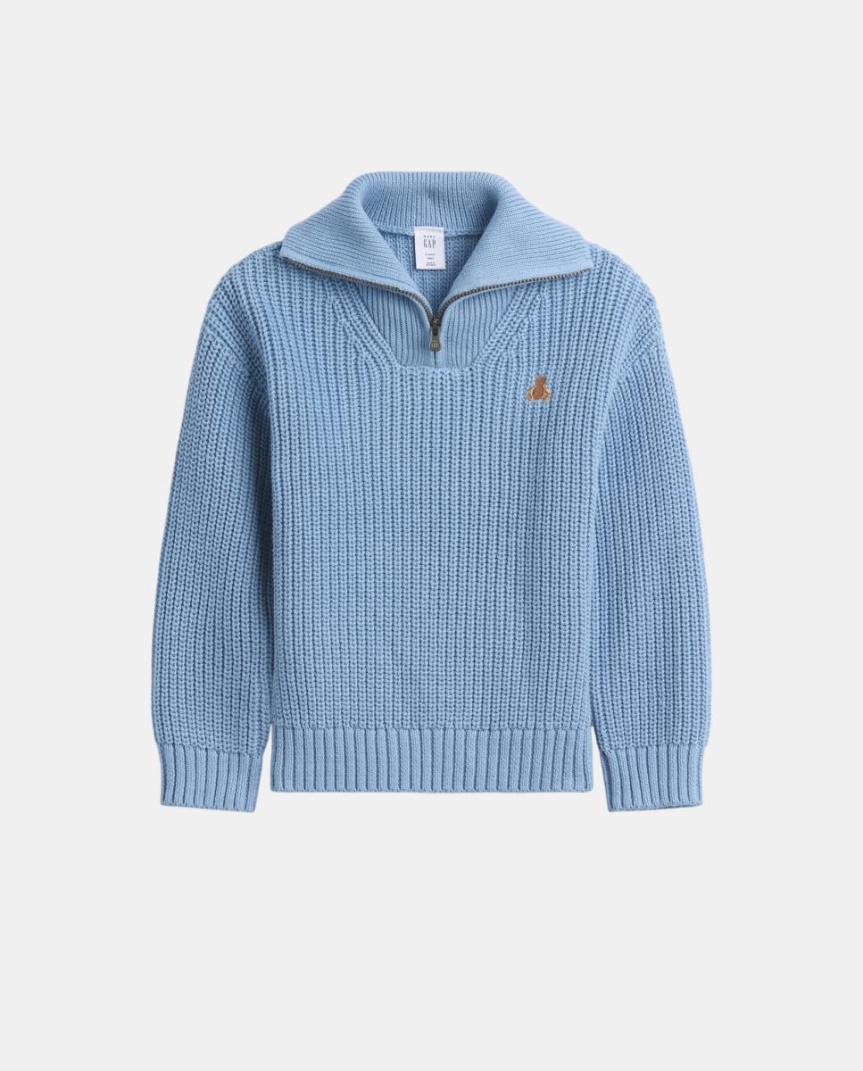 Imagem 0 de Camisola de Malha Lisa de Bebé com Fecho de Correr