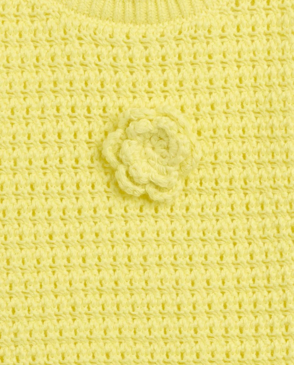 Camiseta de bebé sin mangas tejido tricot y cuello redondo - Gap - Amarillo Amarillo-4