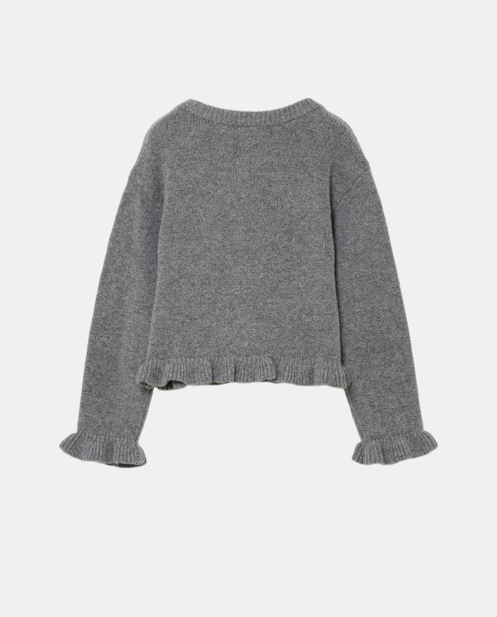 Chaqueta de bebé básica tricot manga larga - Gap - Gris Gris-3