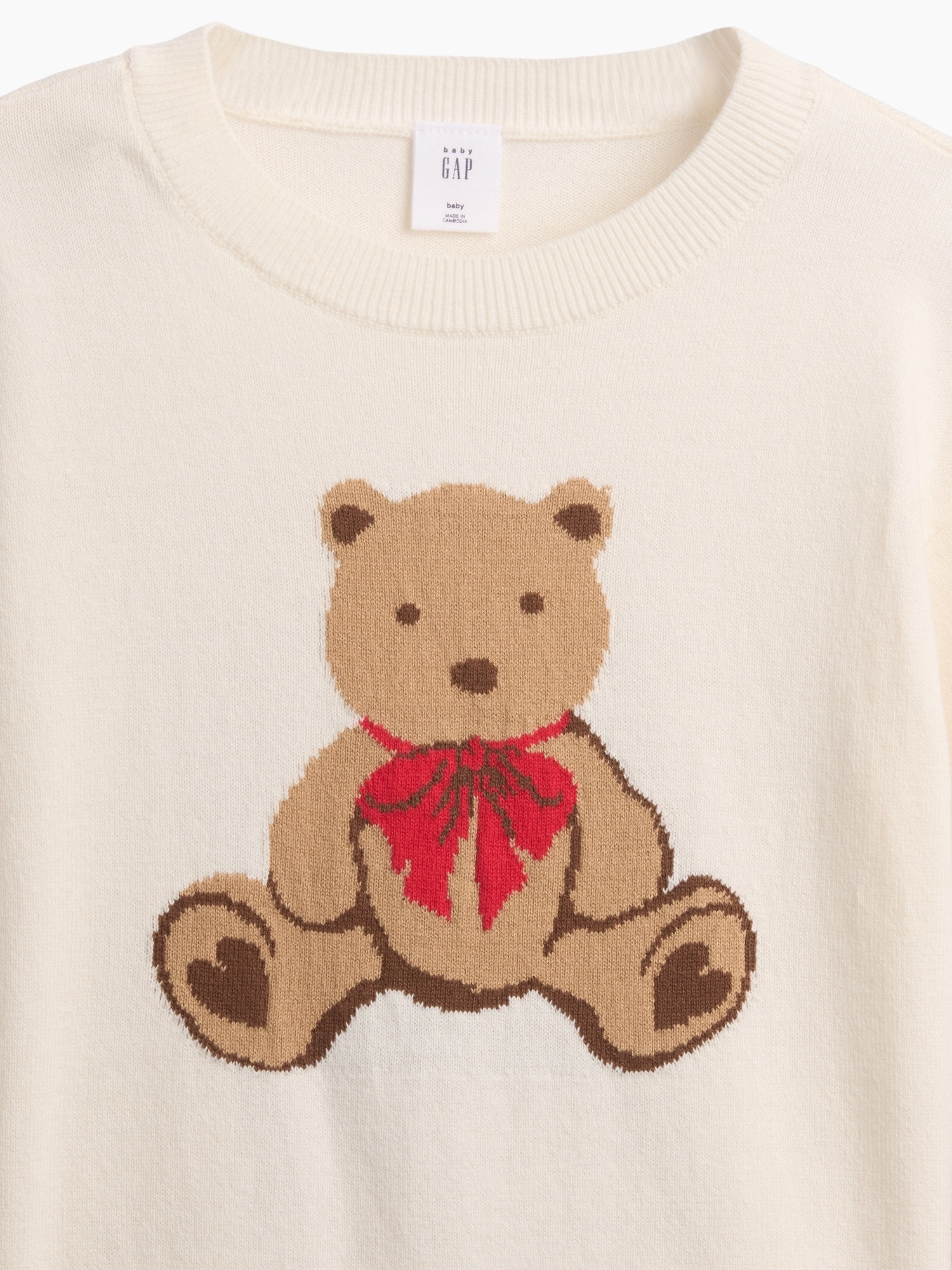 Imagen 2 de Jersey de bebé básico manga larga - Gap - Blanco Blanco