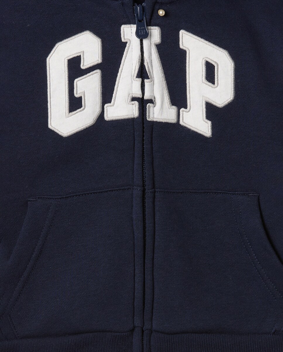 Sudadera de bebé básica con capucha y logo central · Gap · El