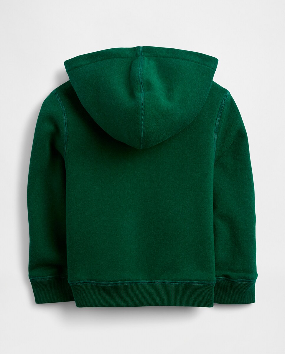 Sweatshirt para Bebés e Crianças Pequenas com Fecho de Correr, Sherpa e Logótipo Verde-2