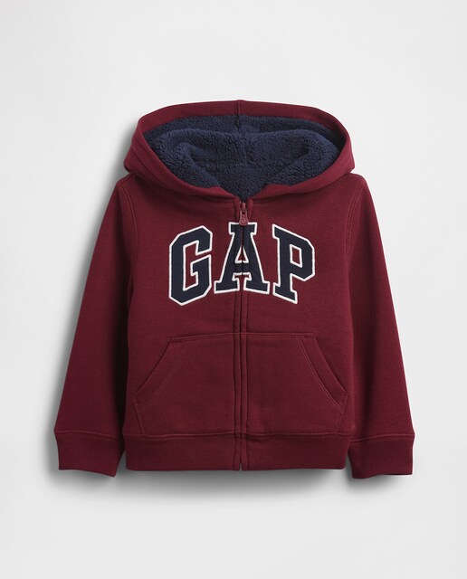 Imagem 0 de Sweatshirt de Bebé com Capuz de Fecho de Correr Sherpa