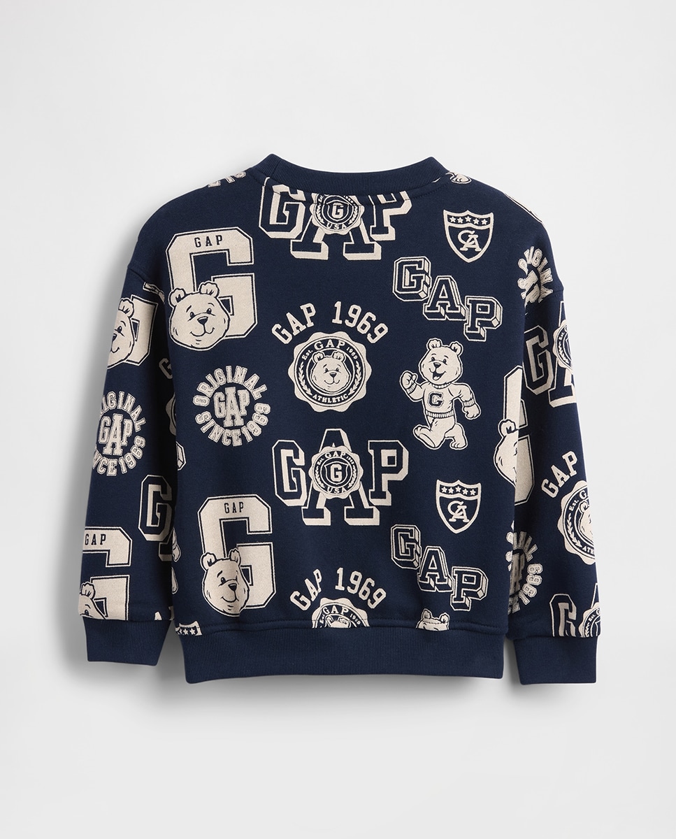 Sweatshirt de Bebé Vintage Soft Varsity Bear Azul-marinho-2