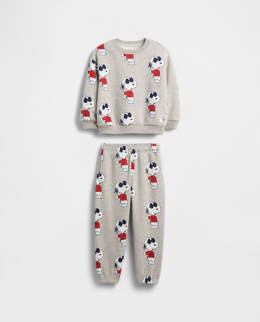 Imagen 0 de Conjunto para bebé y niño pequeño de Snoopy en tejido en tejido VintageSoft