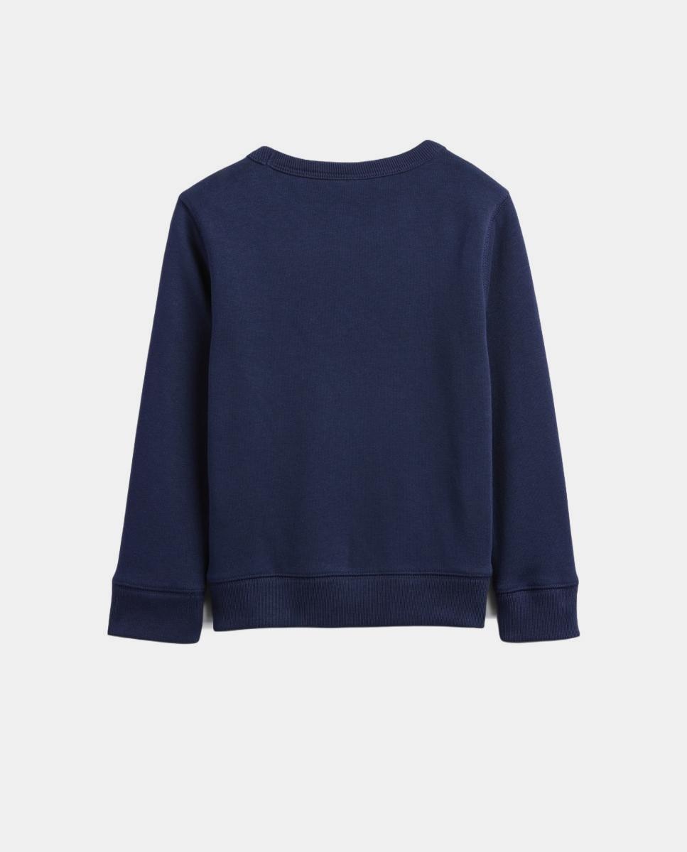 Sweatshirt sem Capuz e com Gola Redonda para Criança Pequena e Bebé Gap Azul-marinho-2