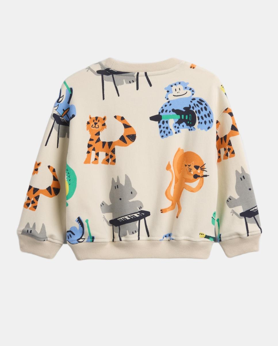 Sweatshirt de Felpa de Bebé com Estampado de Fantasia Gap Natural-2