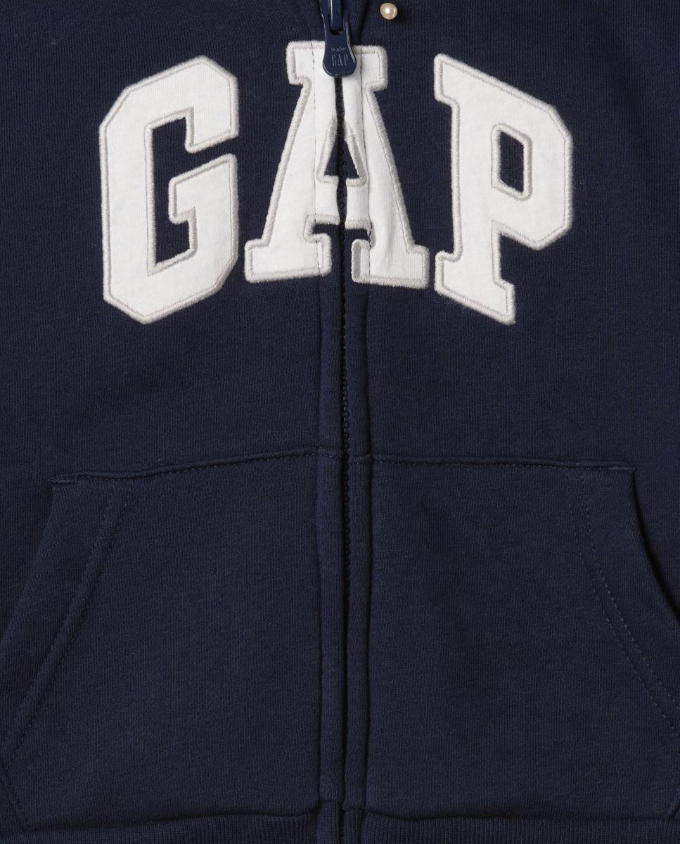 Sweatshirt Básica com Capuz e Fecho de Correr Azul-marinho-3
