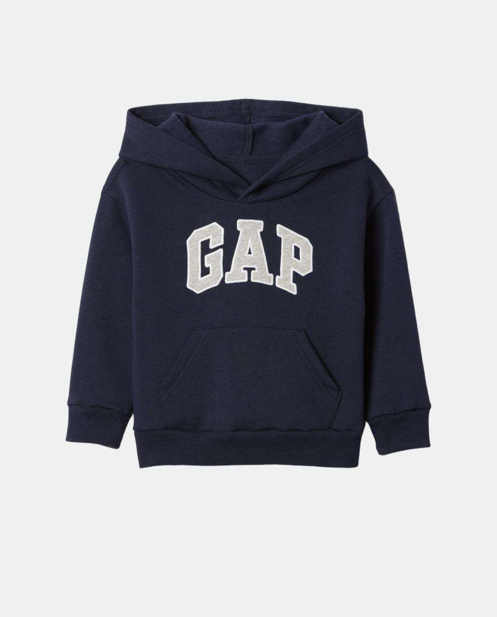 Sudadera de niño básica con capucha y bolsillo tipo canguro - Gap - Azul marino Azul marino-1