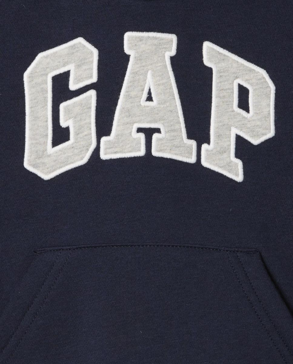 Sudadera de niño básica con capucha y bolsillo tipo canguro - Gap - Azul marino Azul marino-3