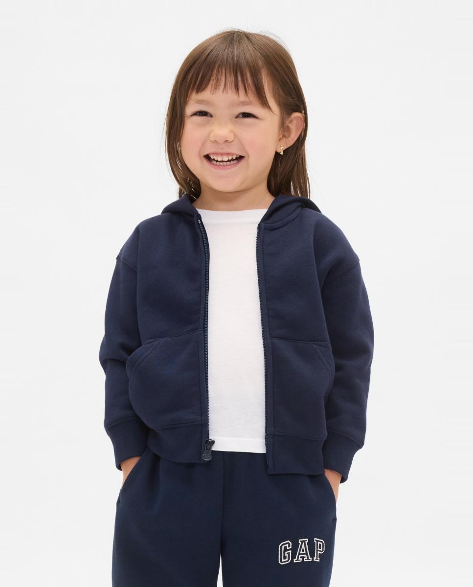 Sudadera de niño con capucha y cremallera - Gap - Azul marino Azul marino-2