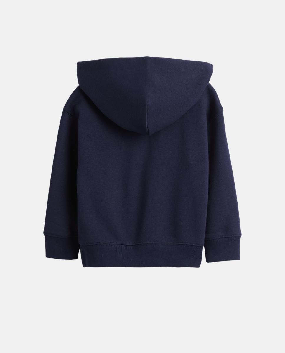 Sudadera de niño con capucha y cremallera - Gap - Azul marino Azul marino-5