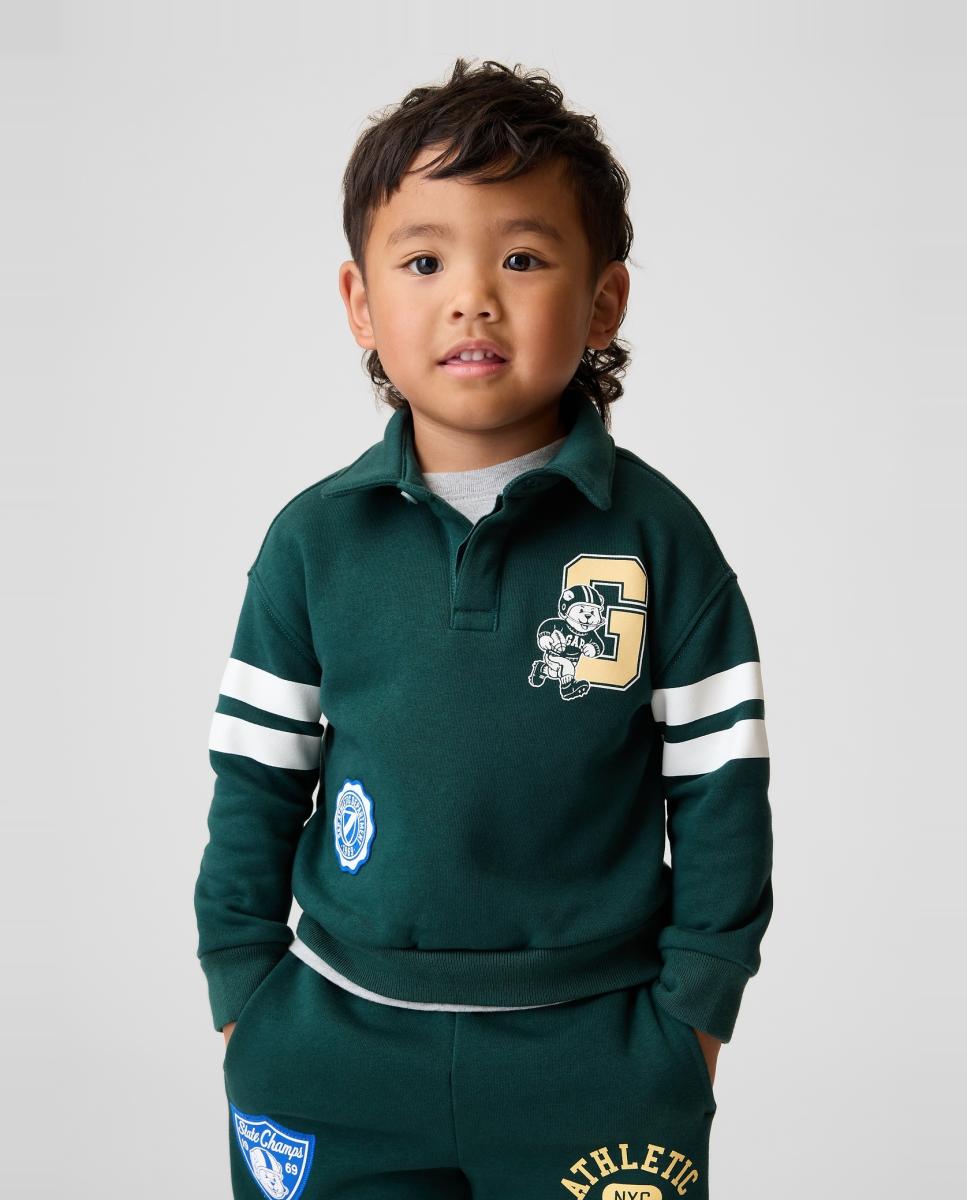 Imagem 0 de Sweatshirt de Bebé com Manga Comprida e Colarinho de Polo