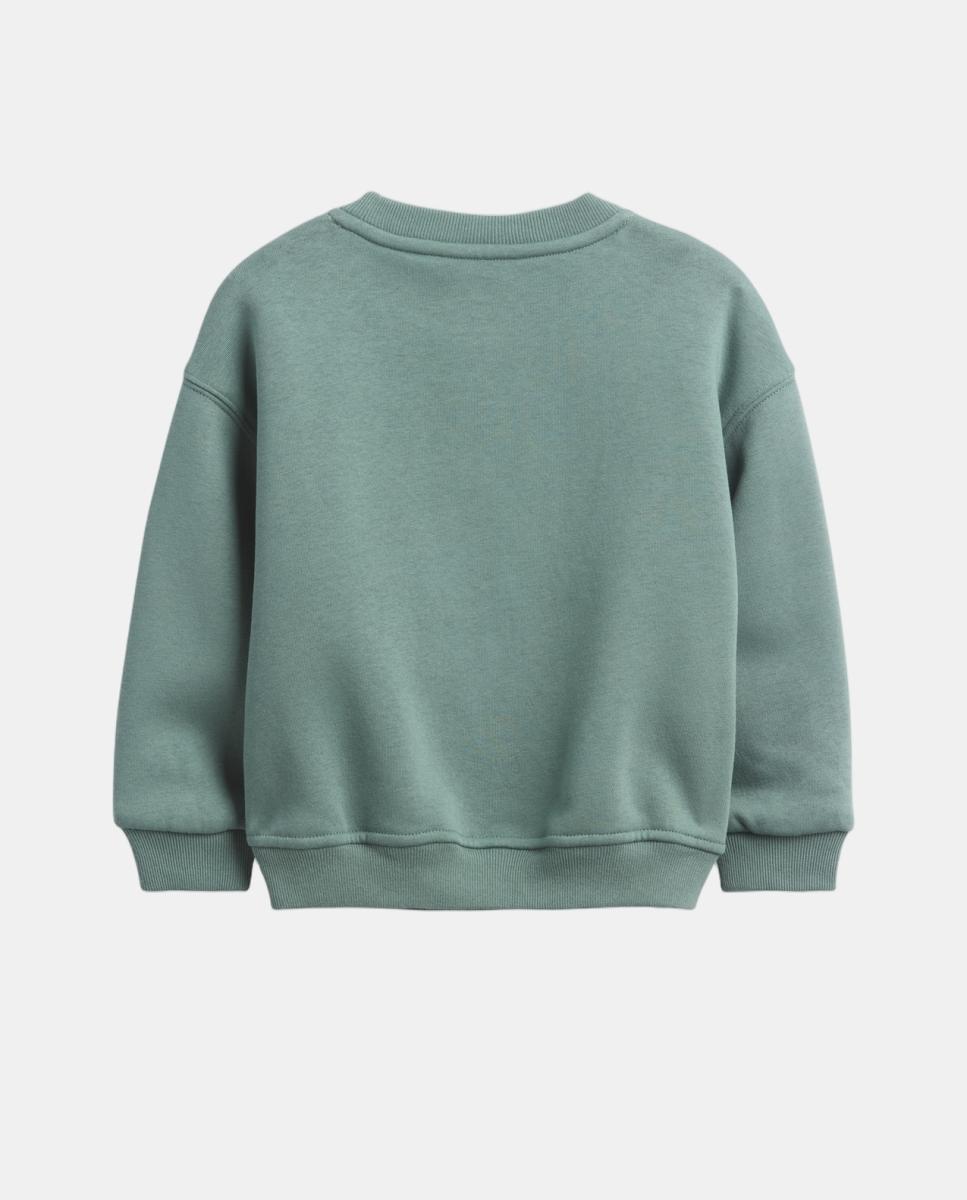 Sweatshirt Básica Fechada de Bebé Azul-2