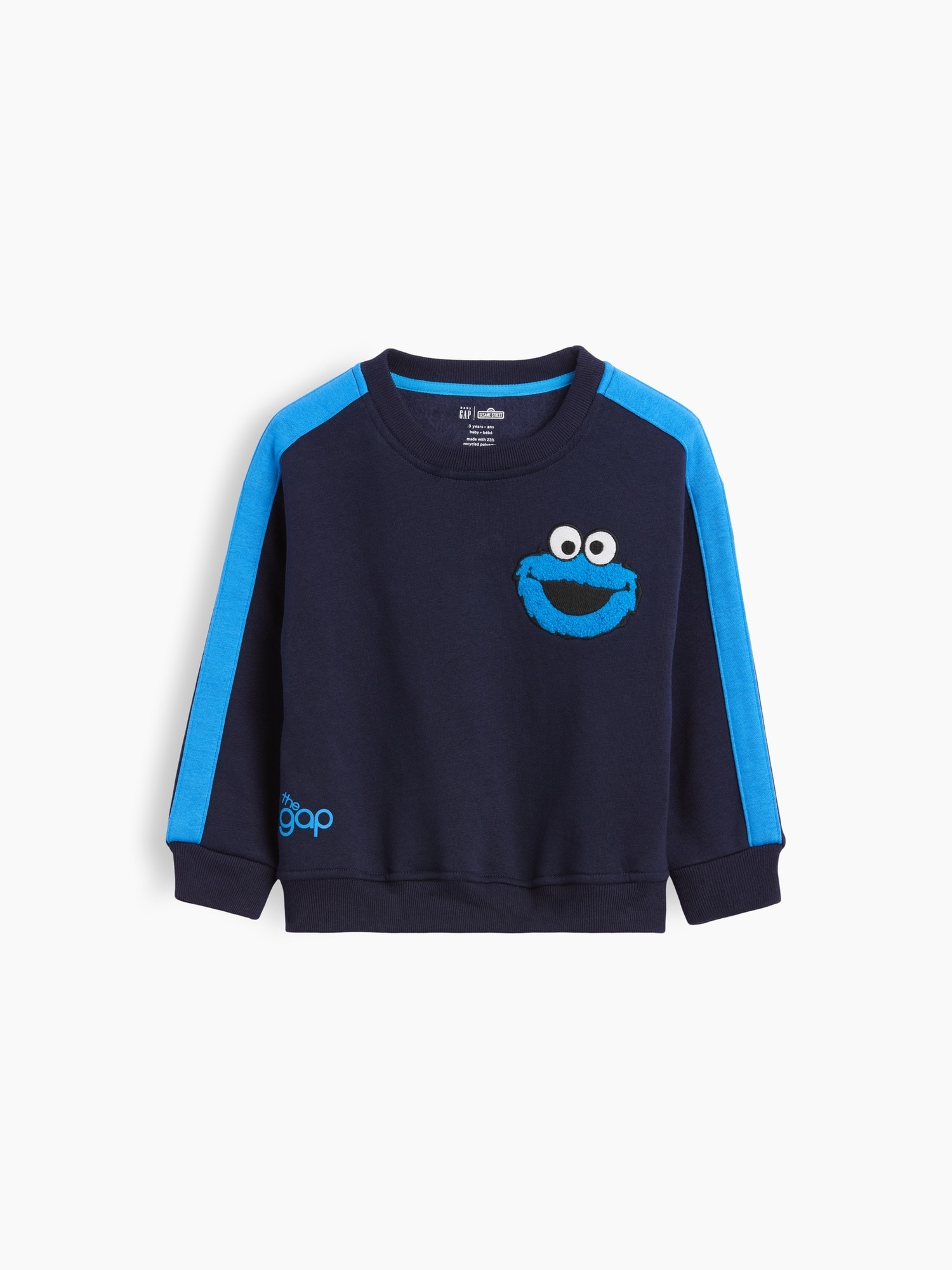 Sudadera de bebé básica cerrada - Gap - Azul Azul-4