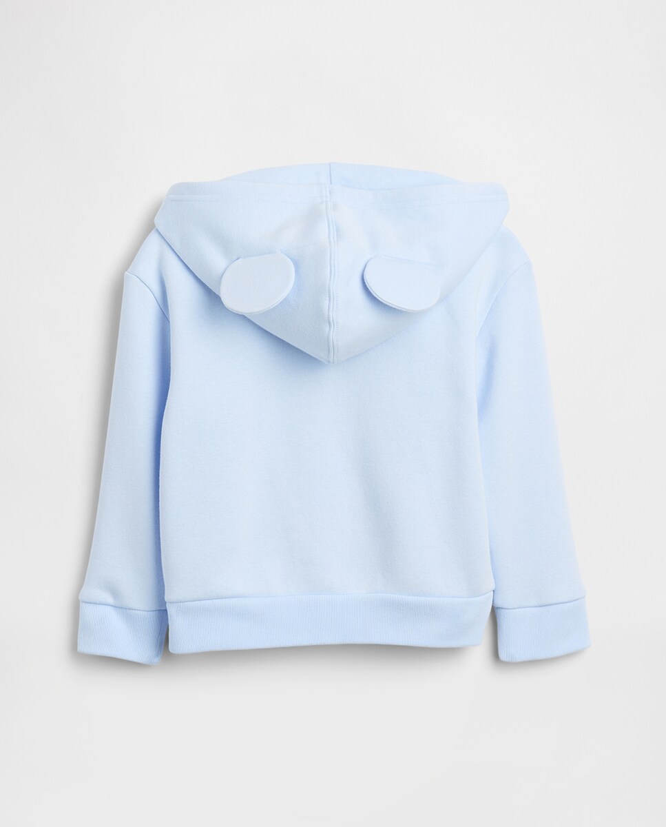 Sweatshirt de Bebé Disney com Fecho de Correr Azul-claro-2