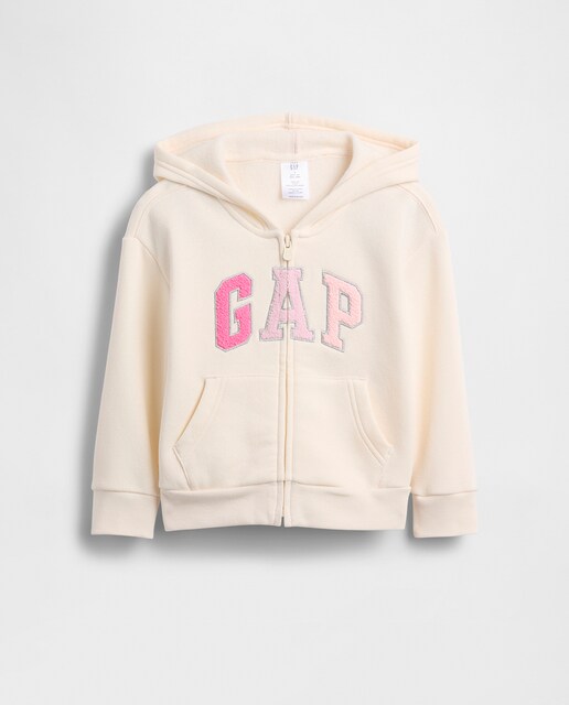 Imagem 0 de Sweatshirt Relaxed para Bebés e Crianças Pequenas com Capuz e Fecho de Correr com Logótipo