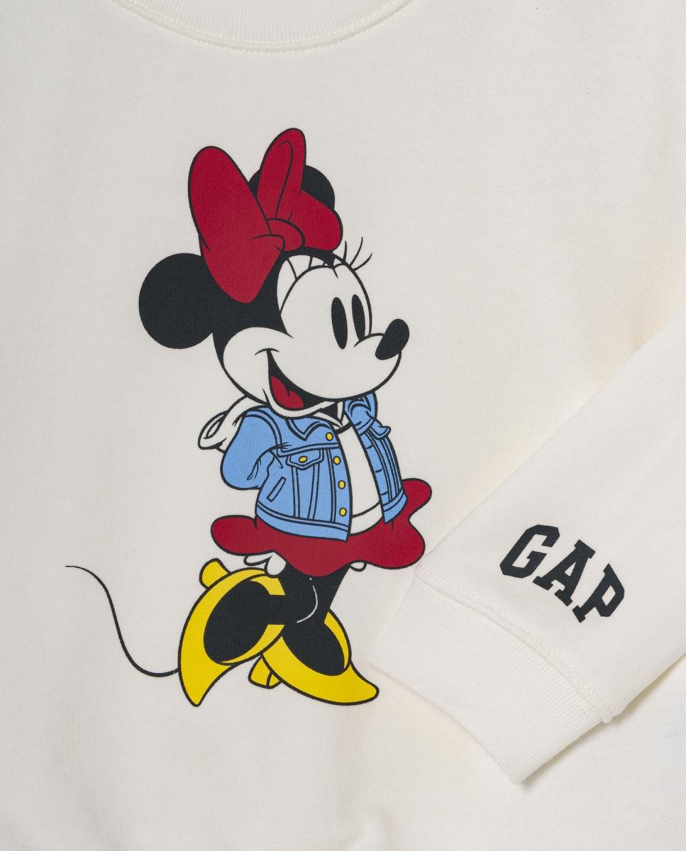 Sweatshirt de Felpa Suave com Estampado Gráfico Minnie Mouse Gap Branco-3