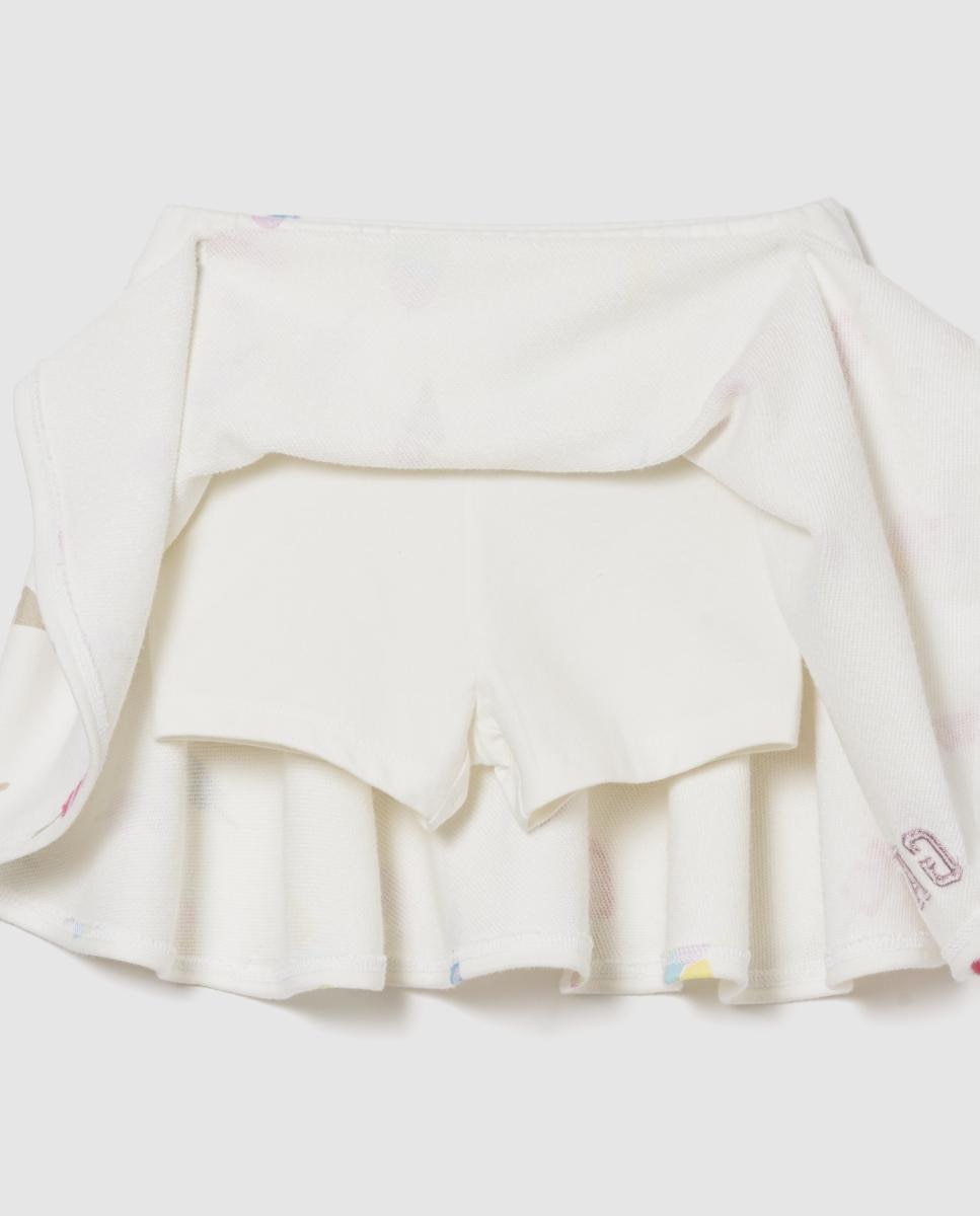Conjunto de sudadera de corte cuadrado y skort de bebé - Gap - Blanco Blanco-3