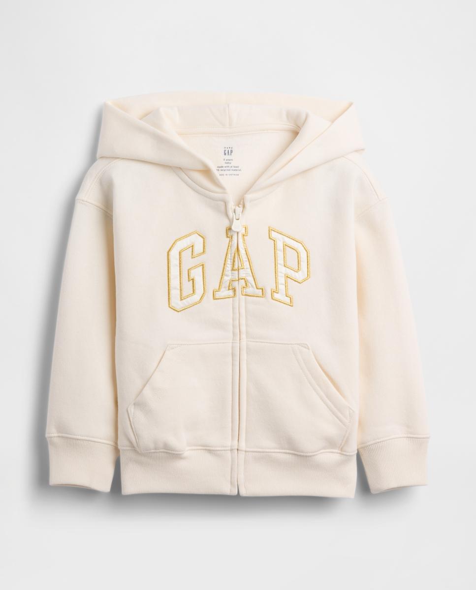 Sudadera de bebé con capucha y cierre de cremallera - Gap - Beige Beige-1