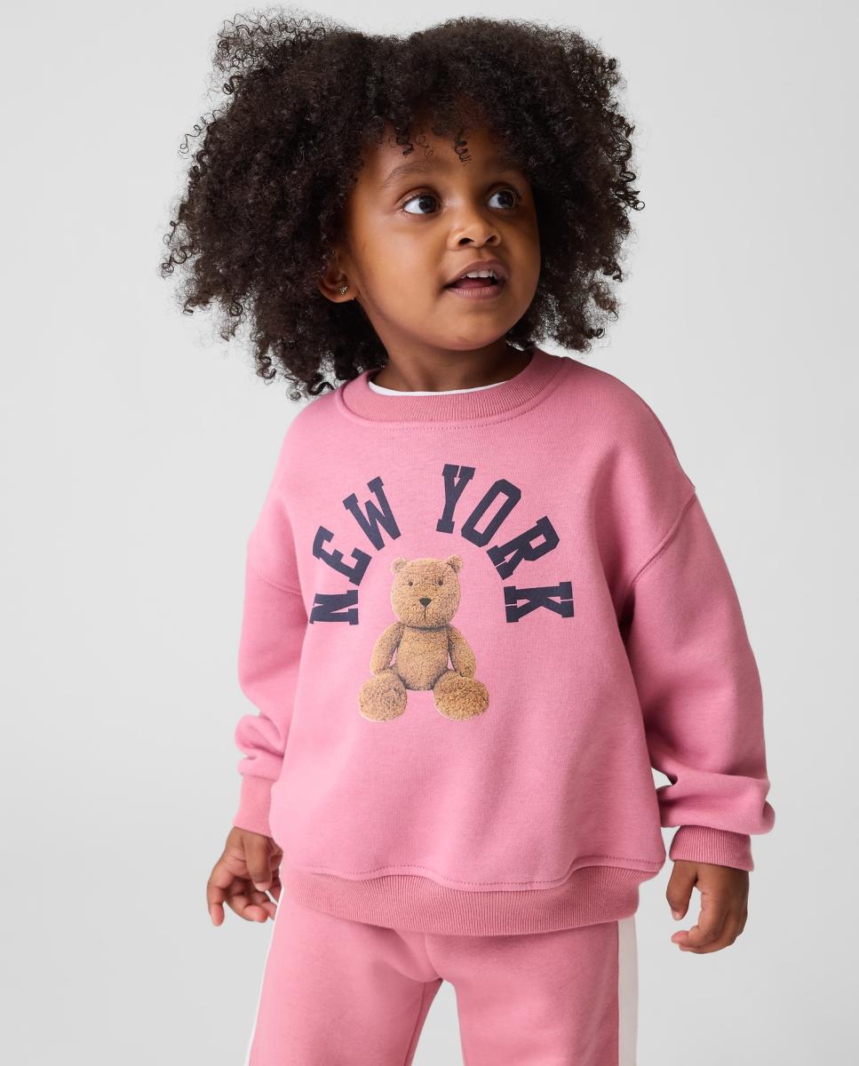 Imagem 0 de Sweatshirt de Bebé com Estampado à Frente e Manga Comprida