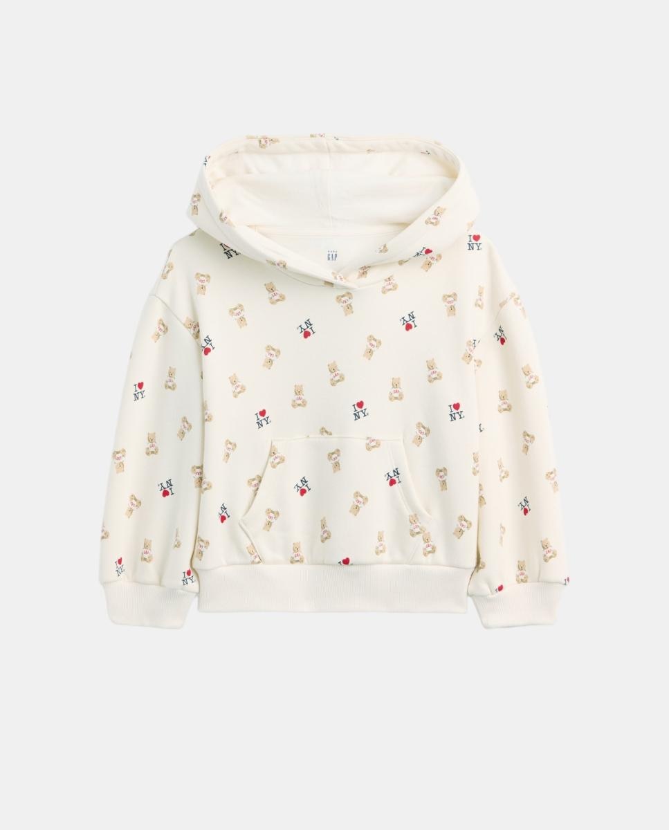 Sweatshirt de Bebé com Capuz e Fecho de Correr Bege-2