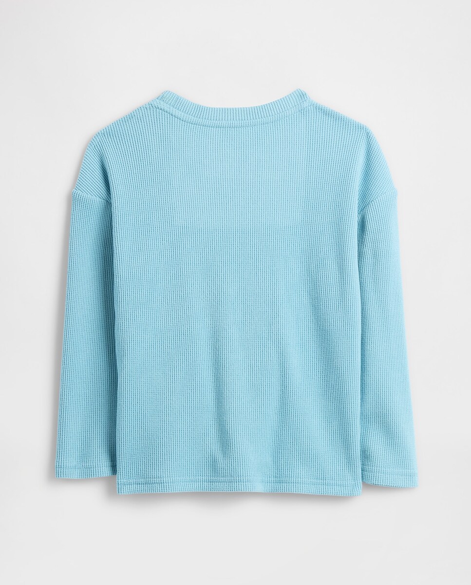 Camiseta de bebé punto waffle de cuello redondo · Gap · El Corte