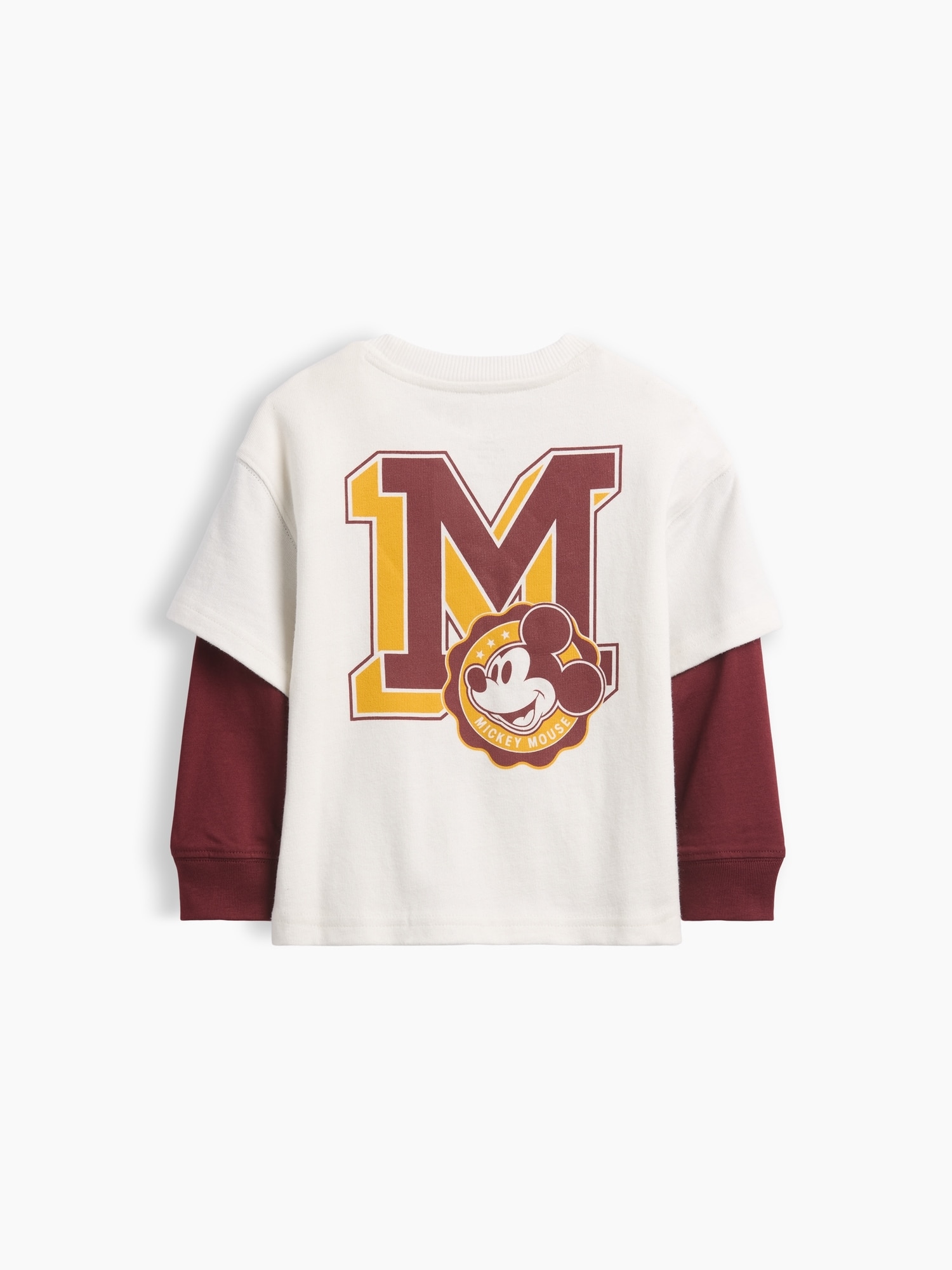 Camiseta de niño básica doble manga - Gap - Burdeos Burdeos-2