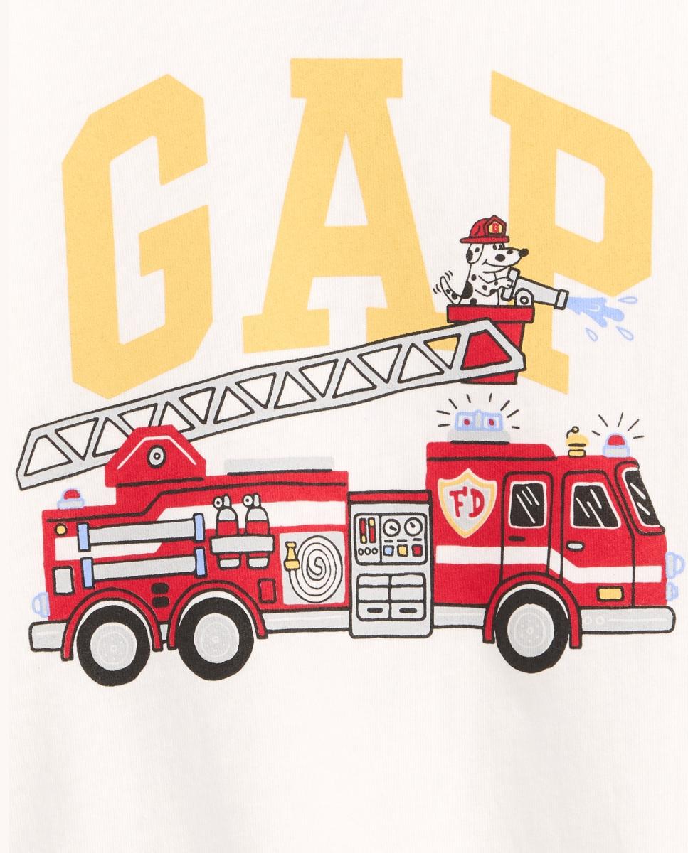 Imagen 3 de Camiseta de bebé de manga larga y estampado - Gap - Blanco Blanco