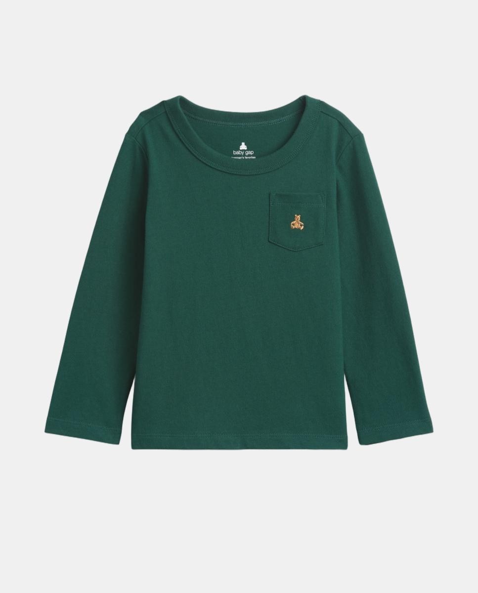 Imagen 0 de Camiseta de bebé básica manga larga Kaki