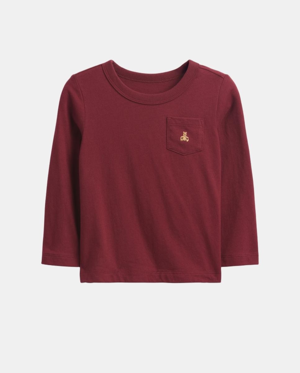 Camiseta de bebé básica manga larga - Gap - Burdeos Burdeos-1