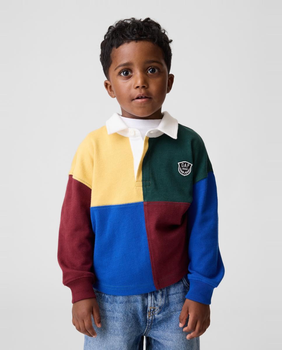 Imagem 0 de Polo de Bebé com Manga Comprida e Color Block