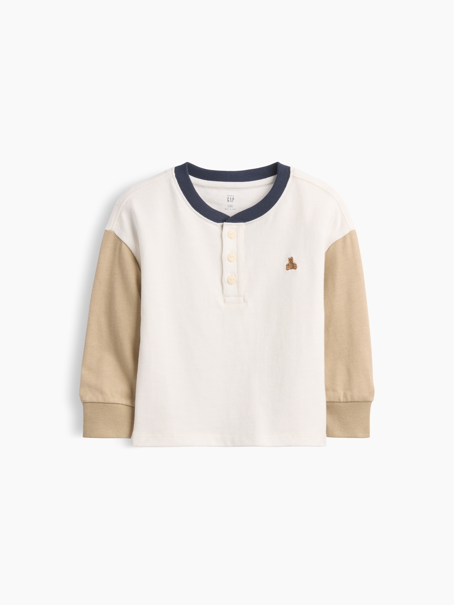Camiseta de bebé básica manga larga - Gap - Blanco Blanco-1
