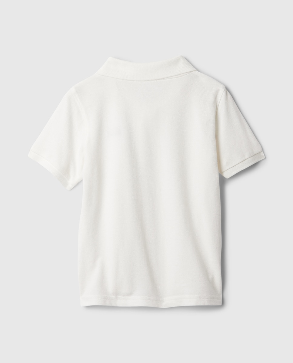 Polo Piqué Gap Branco-2