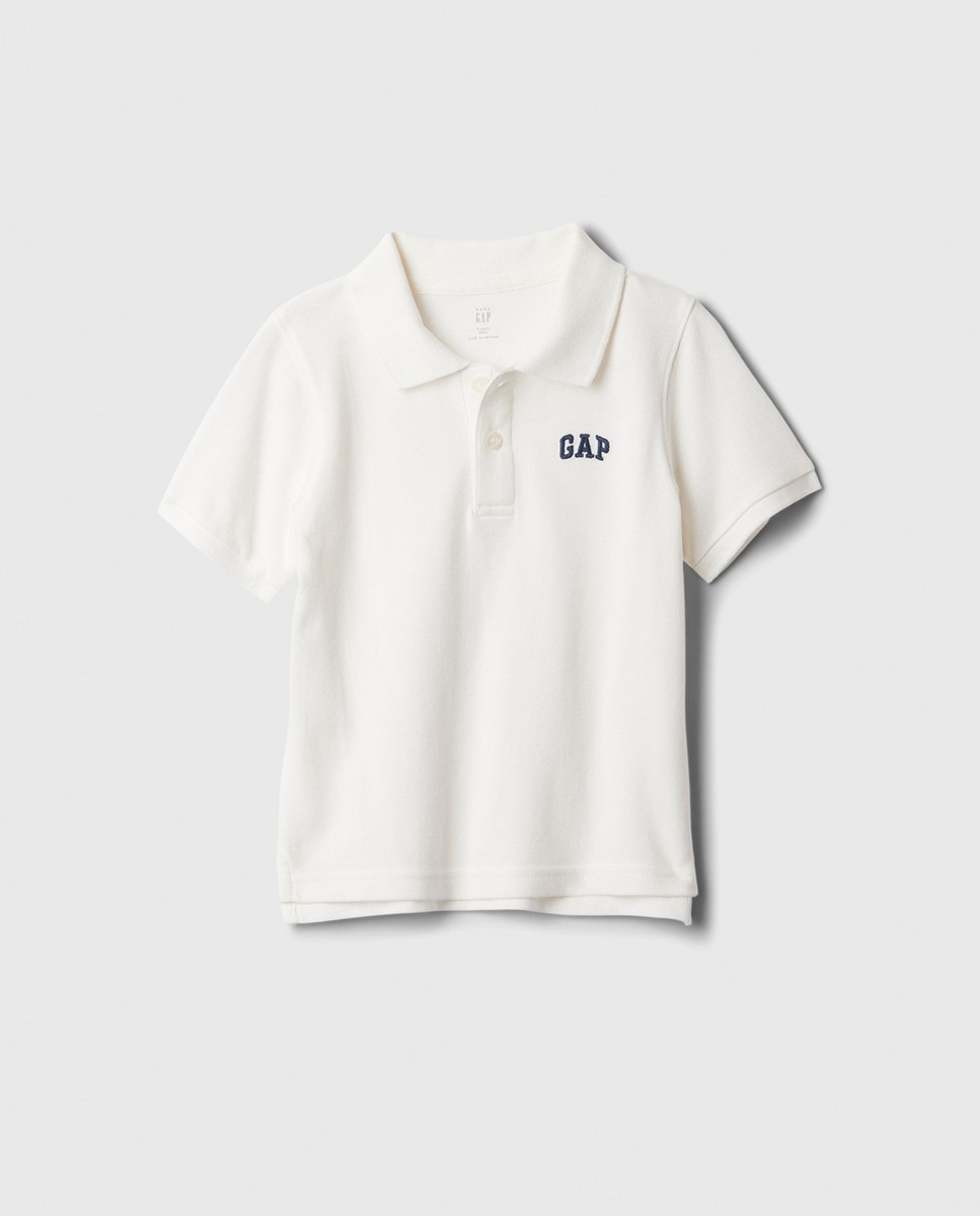 Polo Piqué Gap Branco-4