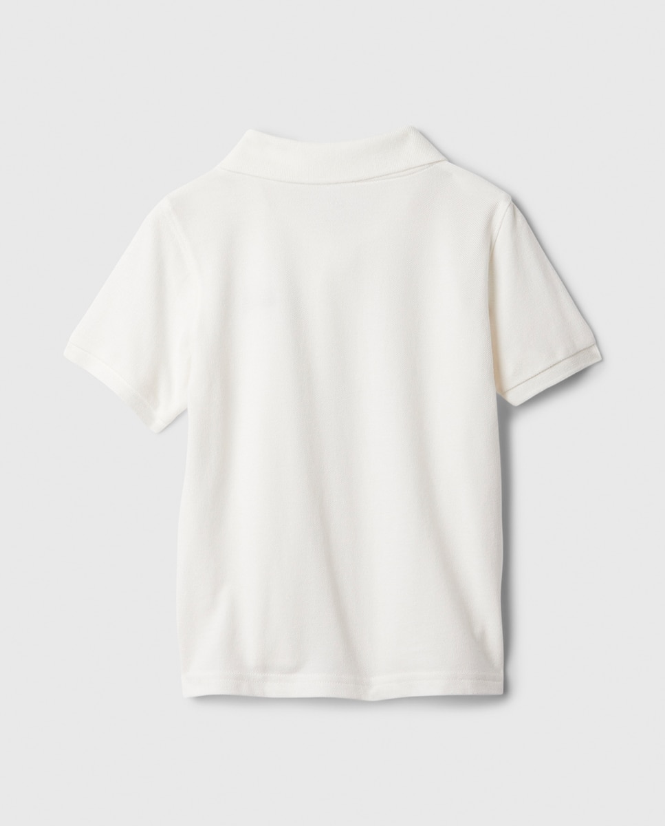 Polo Piqué Gap Branco-5