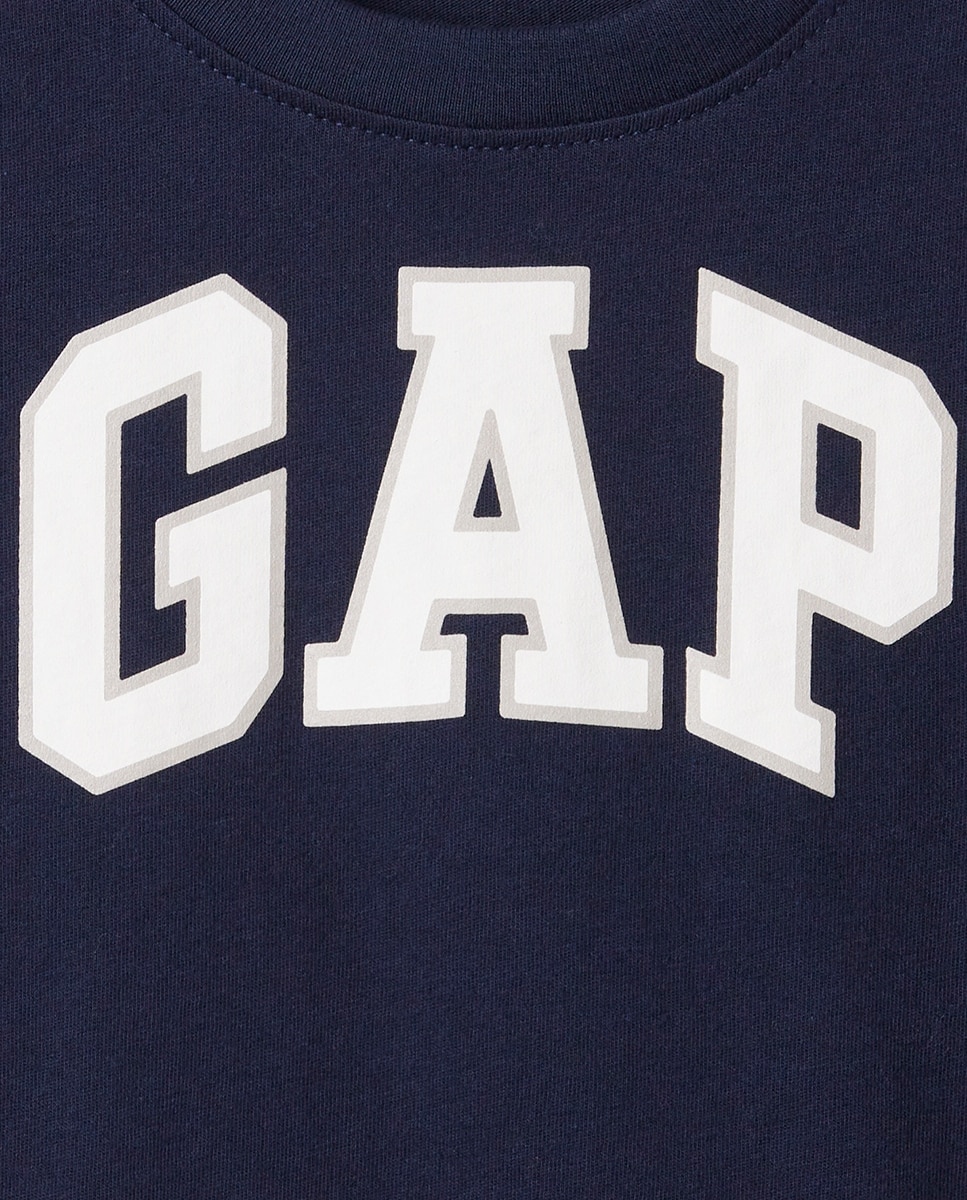 T-shirt de Manga Curta e Gola Redonda Gap Azul-marinho-6