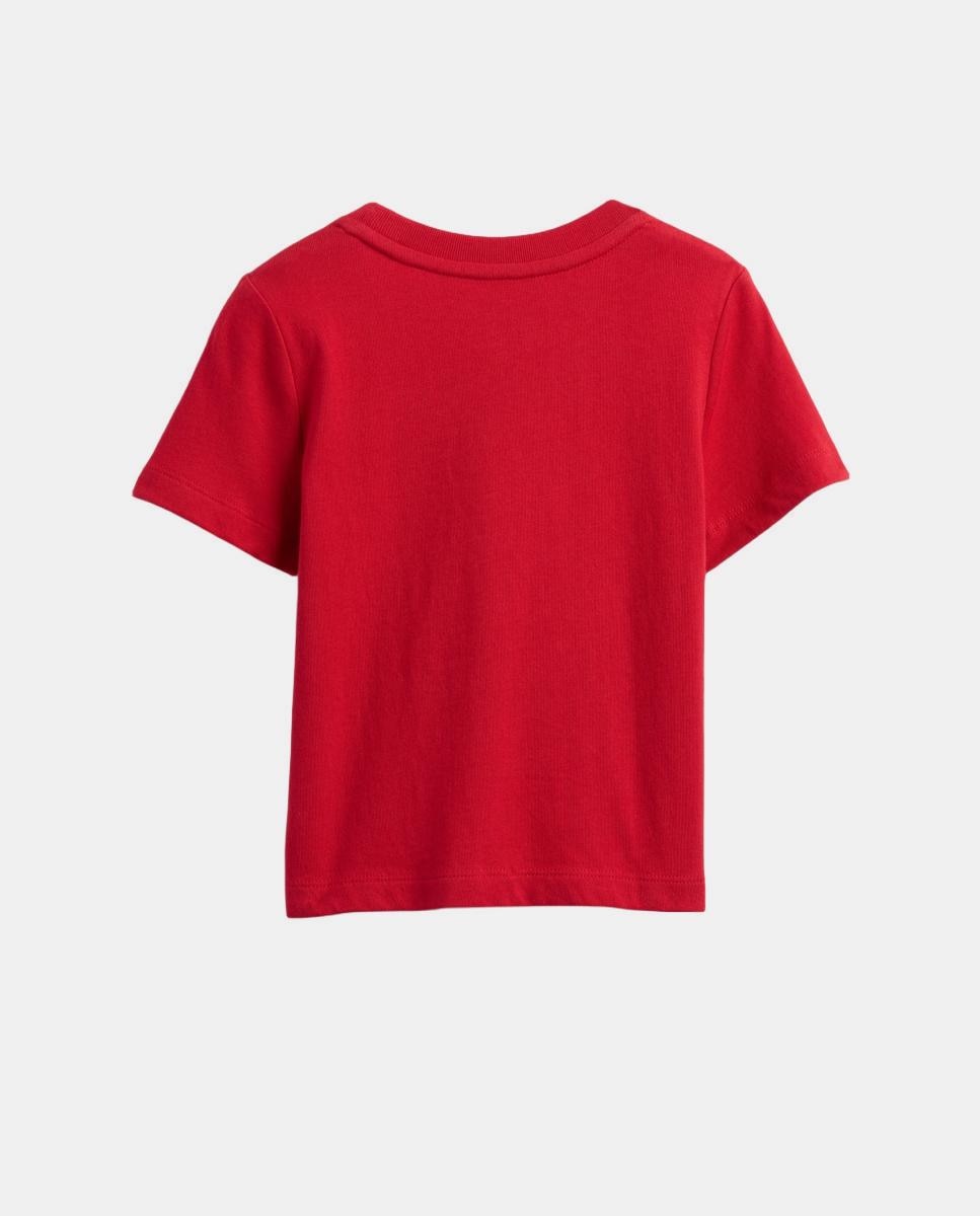 T-shirt de Manga Curta com Bolso e Decote Redondo para Criança Pequena e Bebé Gap Vermelho-2