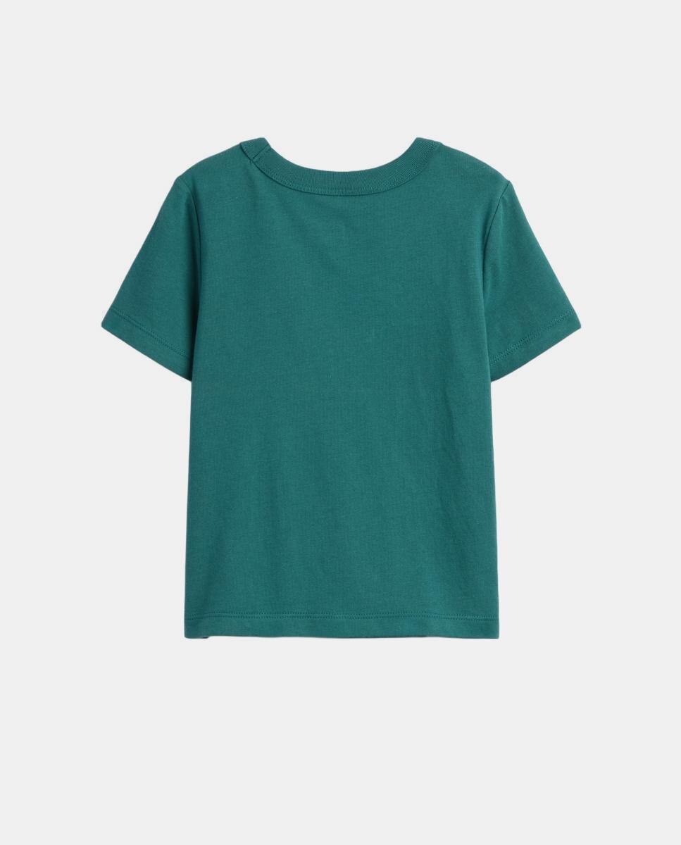Camiseta básica con bolsillo en pecho izquierdo de bebé - Gap - Verde botella Verde botella-2