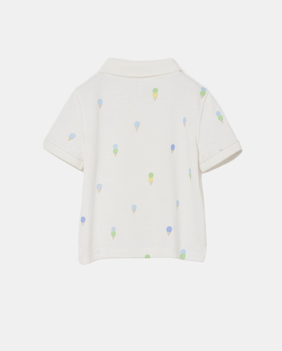 Polo de piqué estampado en toda la prenda de bebé - Gap - Blanco Blanco-2