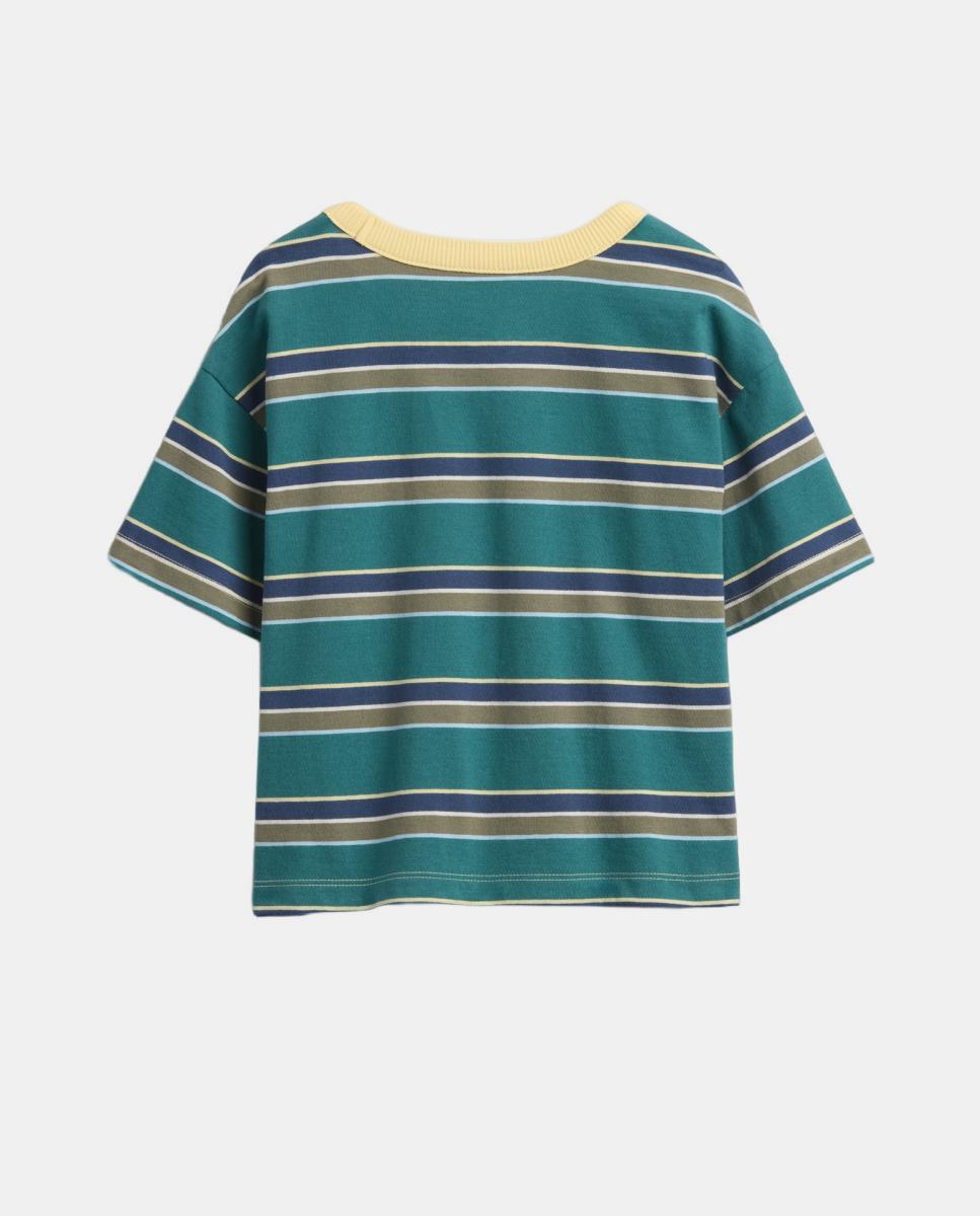 T-shirt Básica de Bebé com Manga Curta Gap Verde garrafa-2