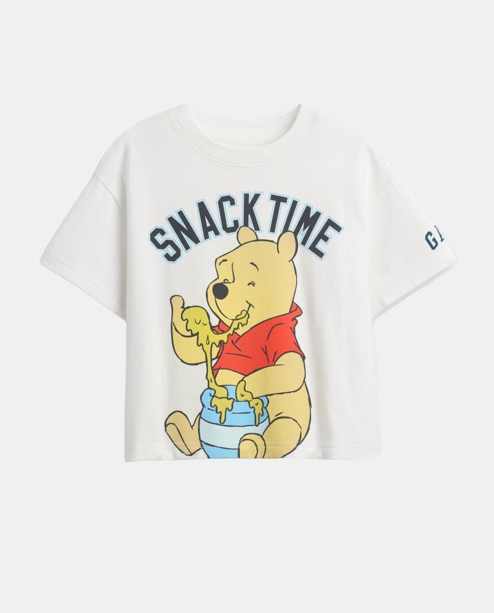 T-shirt Básica de Bebé com Estampado à Frente Winnie The Pooh Gap Branco-2