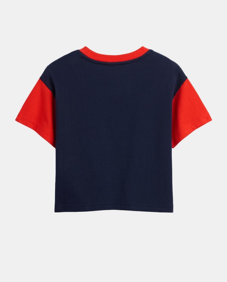 T-shirt de Bebé com Manga Curta e Estampado Mickey Gap Azul-2