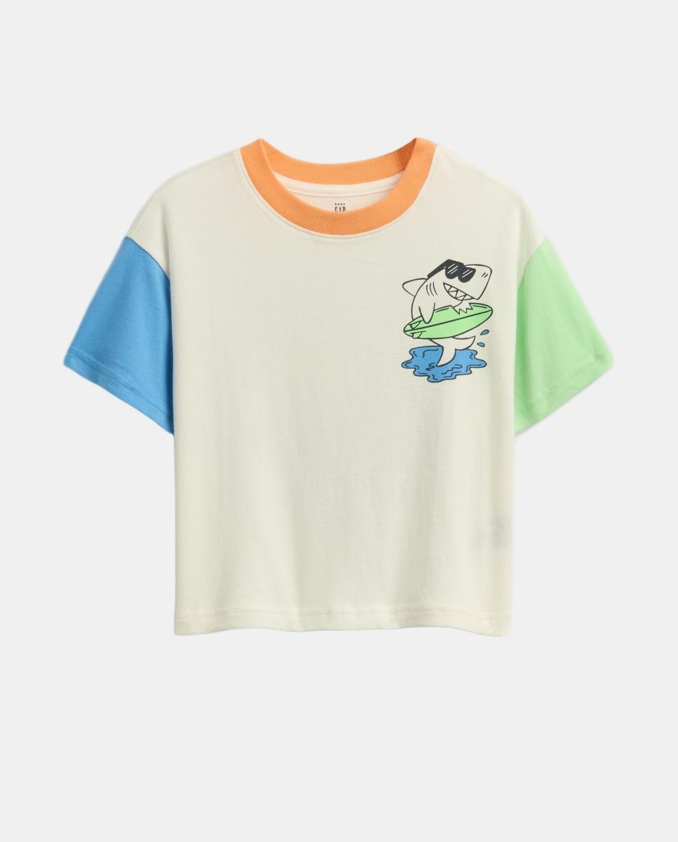 Camiseta de bebé básica oversize - Gap - Blanco Blanco-1